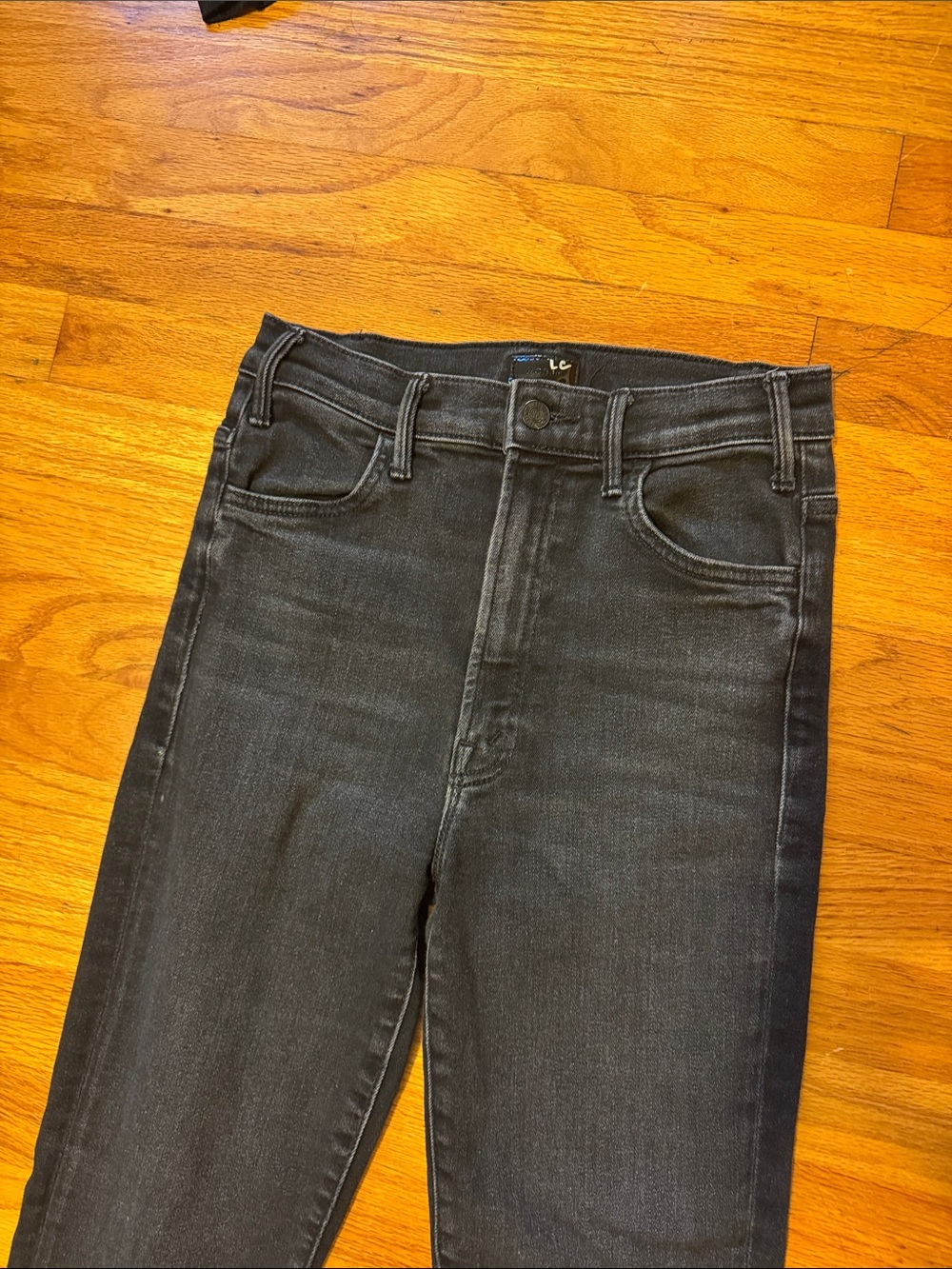 MOTHER High-Rise Ankle Fray Jeans - Picture 4 of 11